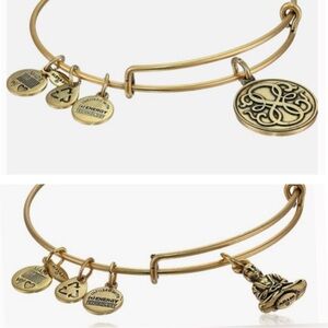 2 ALEX AND ANI BANGLES: “Path of Life" AND Buddha Gold Bangles by Alex and Ani
